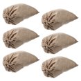 thumbnail image 4 of Kesenlong drawstring bags large 6pcs Burlap Bags Drawstring Storage Pouches Potato Reusable Vegetable Bags, 4 of 9