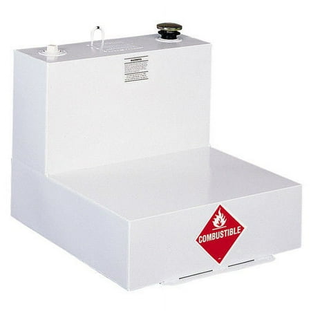 Delta 482000 51 Gallon L-Shaped Steel Liquid Transfer Tank - White