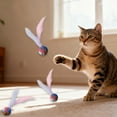 thumbnail image 4 of Jouet Interactif pour Chat avec Baguette Élastique Ludique pour Activité Intérieure et Extérieure, 4 of 5