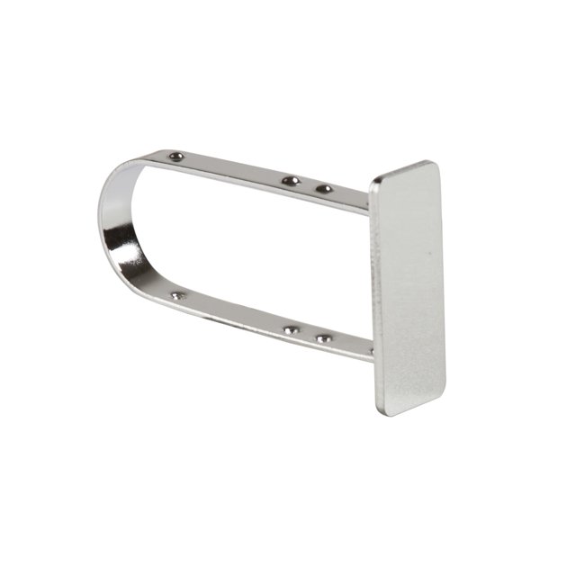 Econoco End Cap for 1/2" x 1-1/2" Rectangular Tubing - Chrome Finish,Pack Size - 100