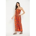 thumbnail image 4 of Oussum Robe Tube Courte Sans Manches pour Femmes, Orange, 4 of 7