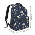 thumbnail image 2 of Disketp Daisies Flowers Backpack for Men and Women - Lightweight Backpack Classical with Multi-pockets Casual Daypack for College Workplace Travel, 2 of 5