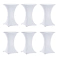 thumbnail image 1 of Manteles de mesa de cóctel Tina's Highboy Spandex, 6 unidades, color blanco, 1 of 7