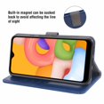 thumbnail image 3 of Mobile Phone Cover for Samsung A01, Cover Premium Pu Leather Tpu Flip Cover Magnetic Closure Card Compartment Stand Function Wallet with Lanyard Protective Cover, 3 of 7