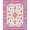 Pink Purple, Pattern 2, variant on ODIKA Pink Vintage Scrolling Botanical Border Distressed Scroll Boho Pet Friendly & Kids Safe for Bedroom, Bedside, Nursery