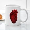 thumbnail image 3 of CafePress - Vintage Anatomical Human Heart Coffee Mug - 11 oz Ceramic Mug - Novelty Coffee Tea Cup, 3 of 4
