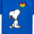 thumbnail image 3 of Peanuts - Snoopy Rainbow Heart - Toddler & Youth Short Sleeve Graphic T-Shirt, 3 of 6