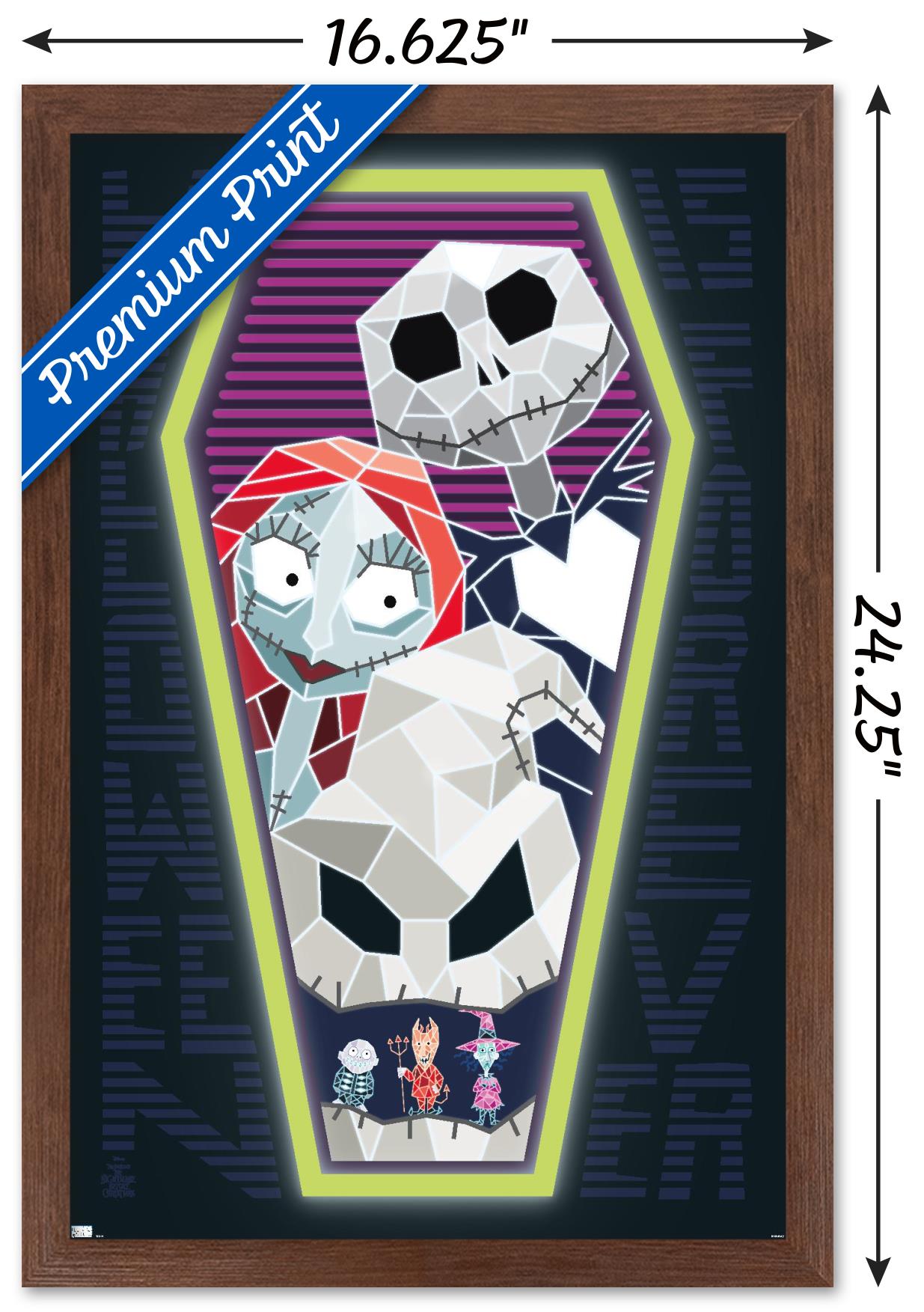 Disney Nightmare Before Christmas - Coffin Wall Poster, 14.725" x 22.375", Framed