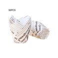 thumbnail image 3 of 50PCS Tulip Cake Paper Cups Flame Baking Household Oil-proof High Temperature Bread Snack Paper Tray Baking Cup, 3 of 5