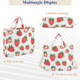 thumbnail image 6 of FORMRS Womens Corduroy Tote Bag Crossbody Shoulder Handbag with Pocket, Strawberry, 6 of 7