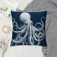 thumbnail image 2 of JEUXUS  Coastal Pillow Covers, Nautical Pillow Covers, Nautical Coastal Octopus Pillows Decorative Pillowcase Throw Pillow Cover , Ocean Beach Octopus for Sofa Bed Room Home Decor, 2 of 5