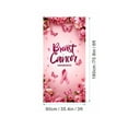 thumbnail image 3 of Ribbon Awareness Door Cover Decor, Polyester Breast Cancer Support Banner for Events & Offices, Inspirational Health Cause(Pink), 3 of 6