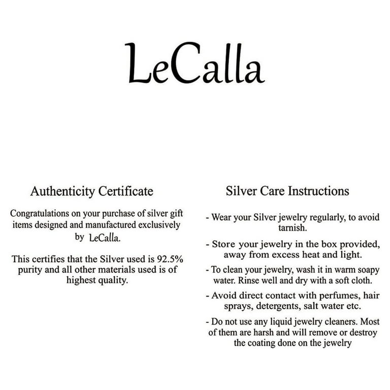 LeCalla Orecchini a goccia in argento Sterling 925 per le donne