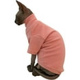 thumbnail image 4 of UOSIA Sphynx Cats Solid Warm Fleece Shirt Cat Turtleneck Thermal Hairless Cat Clothes, 4 of 5