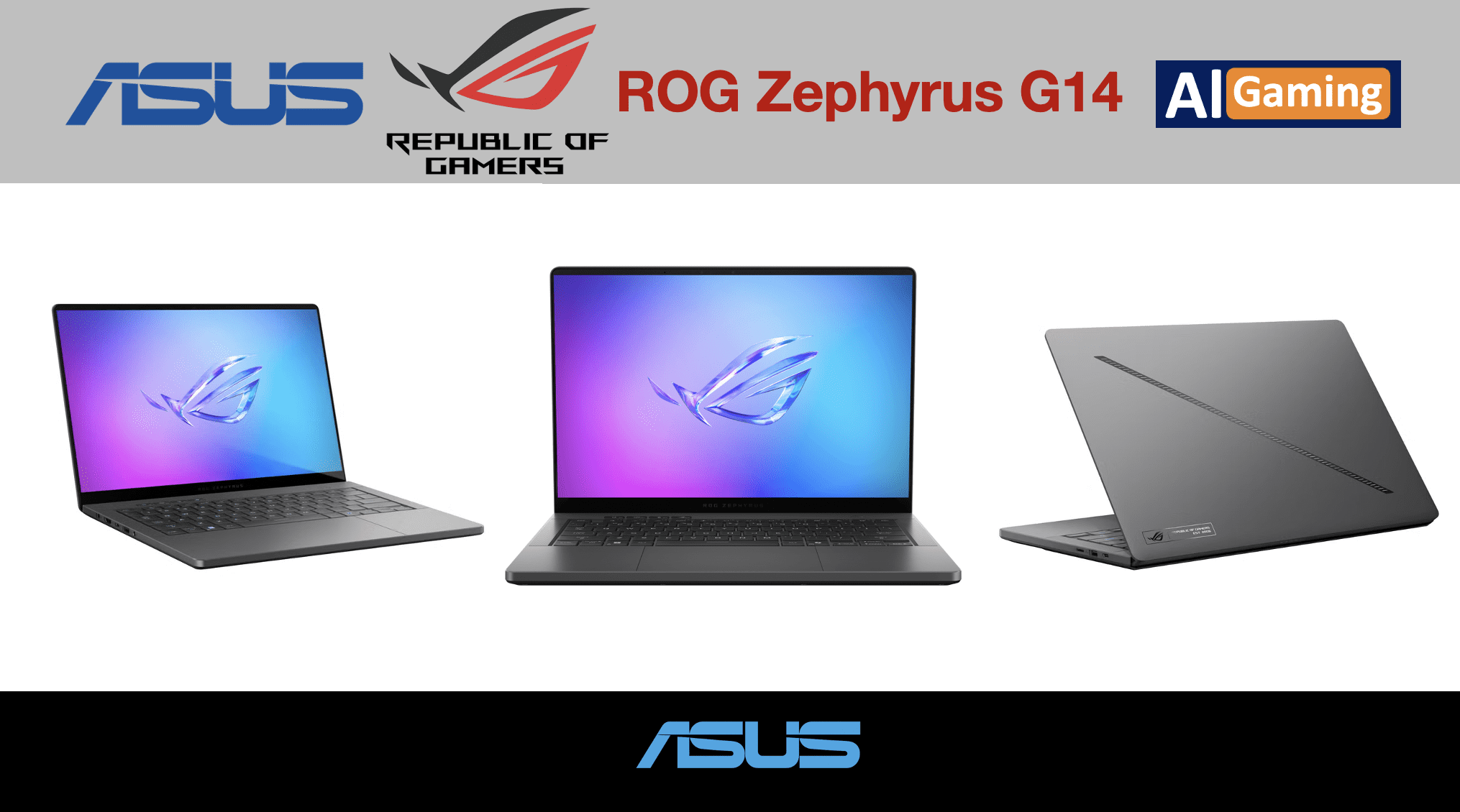 ASUS ROG Zephyrus G14 AI Gaming Laptop 14.0in 120Hz 2.8K Display (AMD Ryzen AI 9 HX 370, GeForce RTX™ 5070 Ti 12GB, 32GB LPDDR5X, 4TB PCIe SSD, RGB KB, WiFi 7, Webcam, Bluetooth 5.4, Win 11 Pro)