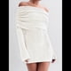 thumbnail image 5 of Vestido Elegante Tipo Suéter de con Hombros Descubiertos para Mujer, Ajustado, de Larga y Crochet S, 5 of 10