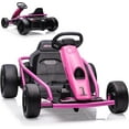 thumbnail image 4 of Historyli Kart para adolescentes,batería grande de 24 V y 9 Ah,motores duales de 300 W extra potentes,derrape rápido de 13 km/h con música y bocina,carga máxima de 79 kg, 4 of 8