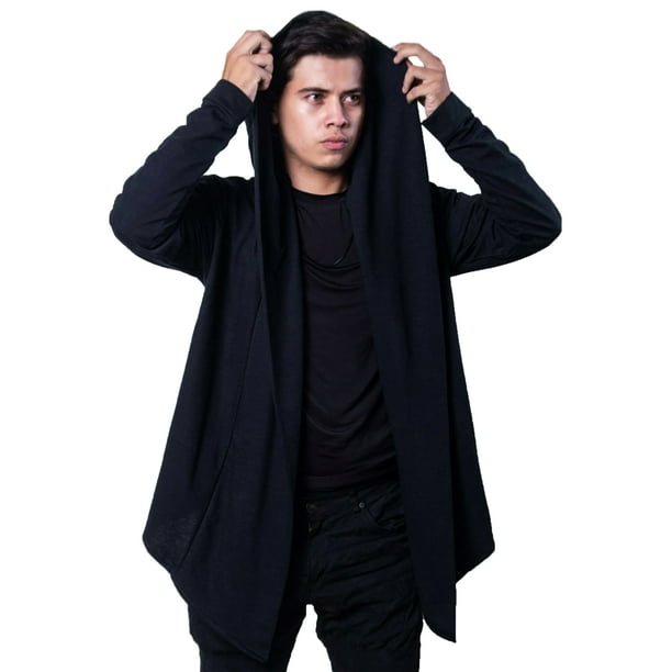 Sueter Largo Sweaters Con Gorro Para Hombre Suéter Largo Cardigan