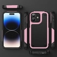 thumbnail image 6 of JTCASES for iPhone 11 Case, Hybird PC TPU Anti-slip, Shockproof  Bumper, Military Drop Resistant, Rugged Heacy Duty Full Body Protective Shell for iPhone 11, Slim Fit for Girls Men, Pink, 6 of 8