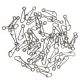 thumbnail image 1 of koolsoo 10X 50Pcs Stainless Steel Fishing Snap Hook Line Connector Hooked Snap Tackle 2#, 1 of 8