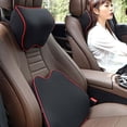 thumbnail image 1 of Baohd Fiber Auto Car Neck Pillow Breathable Fabric With Enhanced Comfort And Support Relaxing Support Black coffee edge, 1 of 6