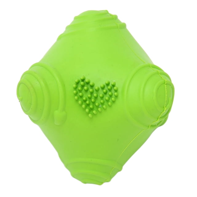 Juguete de goma para masticar para mascotas, diversión interactiva, alta resiliencia, resistencia a las mordeduras, molienda de dientes, juguetes para masticar para perros, mascotas, M verde