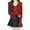 Red, variant on Women’s French Slim Knit Sweater Long Sleeve V-Neck Tops for Fall Winter Yellow Free Size