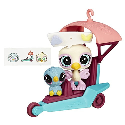 Littlest Pet Shop City Rides Ostrich and Kiwi Glider