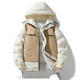 thumbnail image 2 of Riecok Mens Puffer Jackets Long Sleeve Hooded Jackets Zip Up Quilted Coats with Pockets Casual Althletic Outetwear, 2 of 8