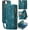 Blue, variant on Wallet Case for iPhone 16e, Zipper Purse Folio Leather Wallet with Card Holder Wrist Strap Detachable Magnetic Shockproof Protective Back Case for iPhone 16e 2025 6.1 inch