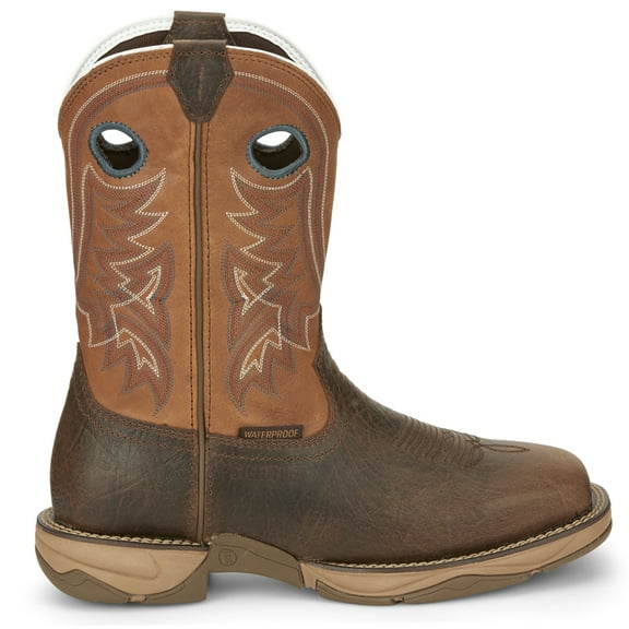 Tony Lama Men's Lopez Waterproof Western Work Boot Steel Toe Brown 10 D(M) US