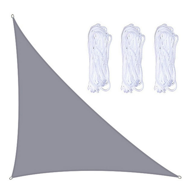 Shade Sail With Three Ropes Outdoor Garden Canopy Waterproof Patio 4X4X57M Green Triangle Swimming Pool Balcony Terrace