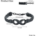thumbnail image 2 of Cremation Bracelet for Ashes Cremation Jewelry for Ashes for Women Men Genuine Leather Keepsake Memorial Bangle Urn Bracelet Bangle for Ashes, 2 of 6