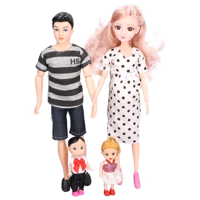 Juego de muñecas para papá, mamá embarazada, juego de muñecas familiares, encantador juego de muñecas para papá, mamá, familia, muñeca para papá, mamá embarazada, características líderes en la clase