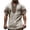 Light Gray-1, variant on Henley Shirts for Men Summer Casual Retro Print Short Sleeve T Shirts for Man Renaissance Top Party Wear