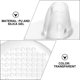thumbnail image 5 of 6 pares de calcomanías transparentes de PU con punta dividida Almohadillas antidesgaste para el talón del pie Almohadillas de silicona suave para pies para mujeres y hombres (3 pares de calcomanías co HOMEMAXS MX7998841, 5 of 6