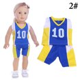 thumbnail image 2 of Tenue de Soccer pour Poupée Jouet Réaliste Vêtements de Poupée Uniforme de Sport pour Poupée de 18 Pouces, 2 of 8