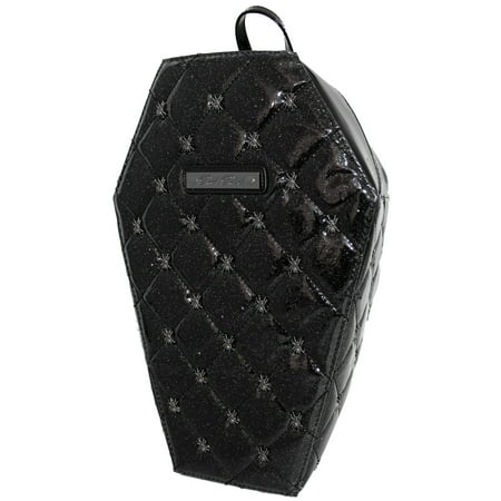 - Rock Rebel Lucy Quilted Coffin Backpack Black