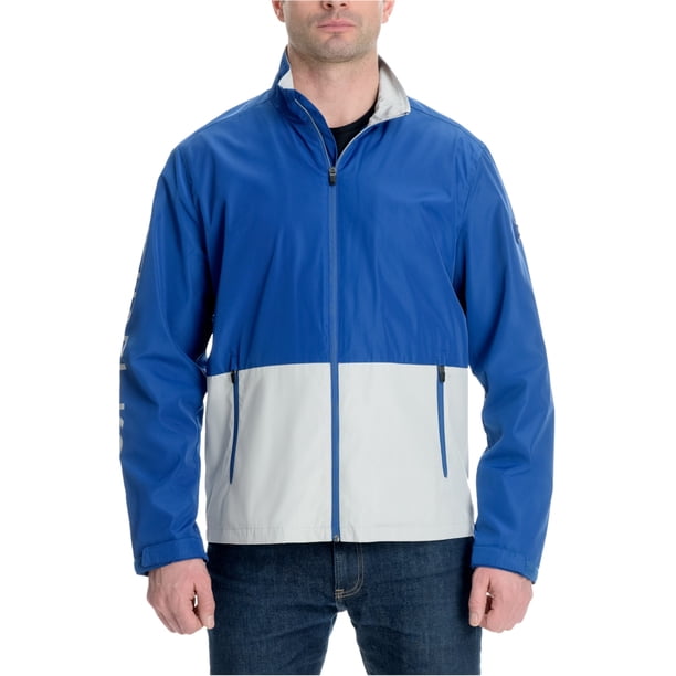 Michael Kors Chaqueta Colorblocked para Hombre, Azul, X-Large Michael Kors Chaqueta