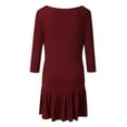 thumbnail image 4 of Vedolay Maternity Dresses for Plus Size Women Pregnant Casual Fashion Long Sleeve Dress Pregnant Clothes Pregnancy Clothes Red,M, 4 of 4