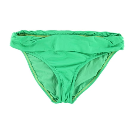 Kenneth Cole Womens Banded Bikini Swim Bottom, Green, Medium