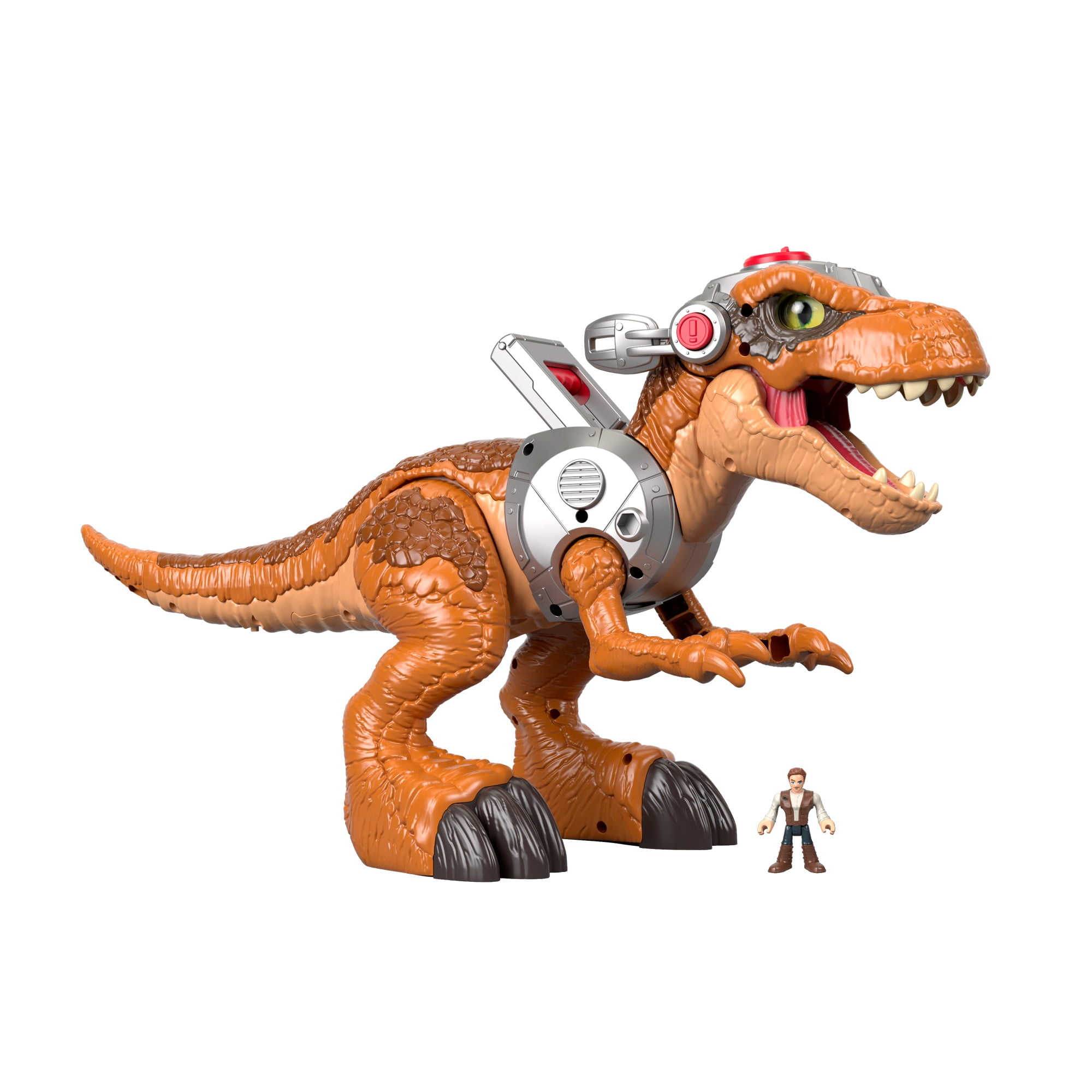 Fisher-Price Imaginext Dino Rider Figure From Mega T-Rex Dinosaur 