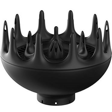 Xtava Black Orchid Hair Diffuser for Curly Hair and Frizz Control, Plastic Blow Dryer Attachment