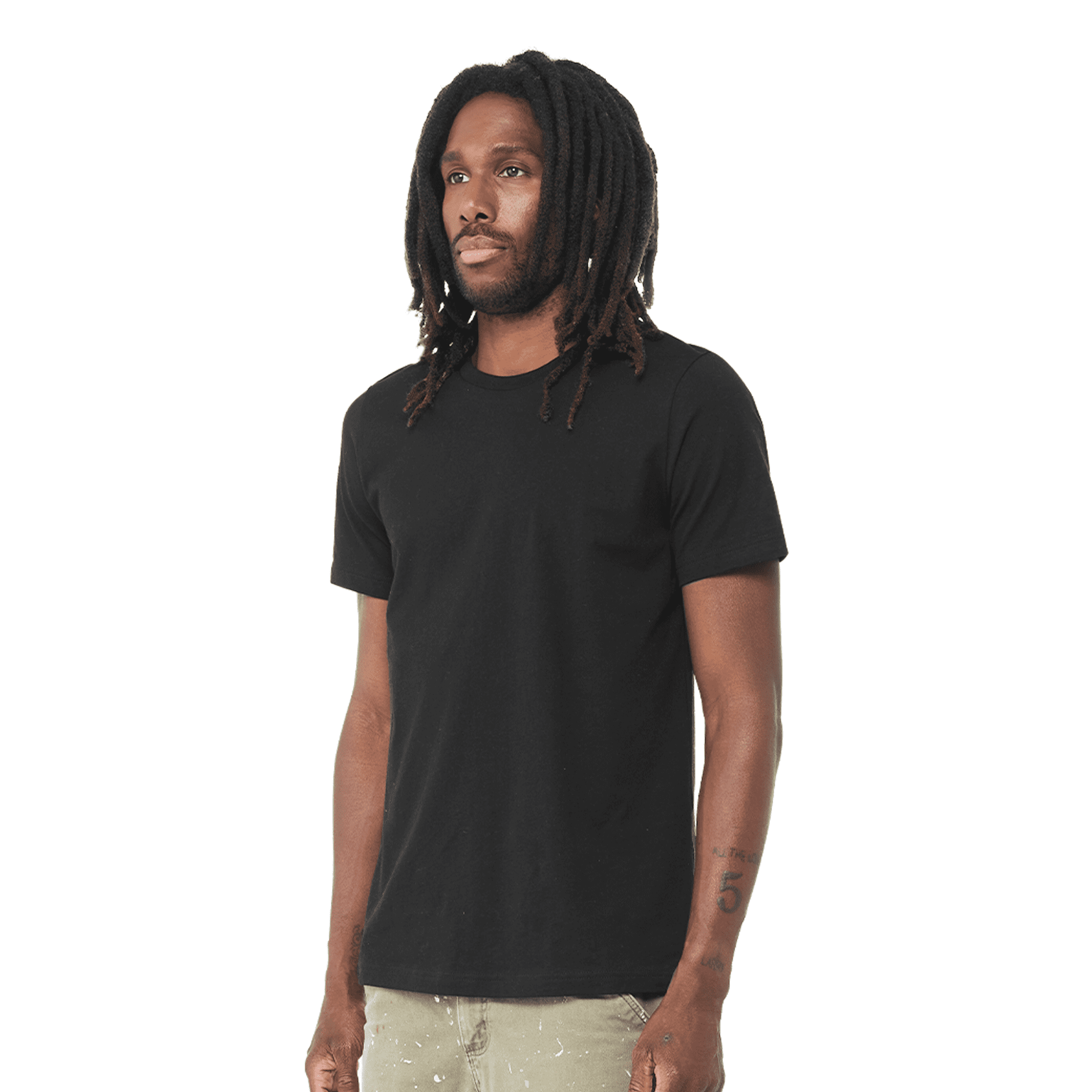 BELLA+CANVAS Adult Unisex Short Sleeve Crew Neck T-Shirt for Crafting, Black, XXLarge