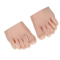 thumbnail image 3 of Nail Art Training Display prosthetic Foot Model Pedicure Practice Silicone Foot 1 Pair, 3 of 7