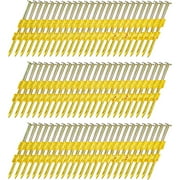 meite 21 Degree Framing Nails, 2-3/8 Inch x 0.113 Inch, Round Head, Galvanized, Smooth shank, Plastic Strip Collated Framing Nails for 21 Degree Framing Nailer Gun (2,000 Counts)