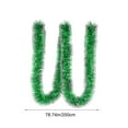 thumbnail image 3 of CuiLiyq 6.56 Ft Green Tinsel Christmas Garland, Metallic Twist Shiny Garland for Christmas Tree Decorations, Xmas Holiday Hanging Garland for Home Indoor Outdoor Party Supplies Decor (Green), 3 of 6