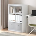 thumbnail image 2 of Furinno Cubicle Adult Contemporary 5-shelves Cube Bookcases with Assembly Instruction, White, 2 of 6