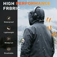 thumbnail image 3 of ARRIS Heated Jacket for Men , Electric Heating Soft Shell Coat with 12V Battery and Detachable Hood - Waterproof, 8 Heating Areas-XL, 3 of 8
