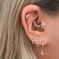 thumbnail image 4 of 1PC Pendientes De Piercing De Oreja Para Mujeres Circón Estrella Tragus Hélice Accesorios Para El Cuerpo Joyería CC00, 4 of 4